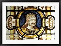 Crovan stained glass at Tynwald, the Parliament of the Isle of Man Fine Art Print