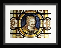 Crovan stained glass at Tynwald, the Parliament of the Isle of Man Framed Print