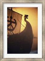 A ancient Viking Ship, Sweden Fine Art Print