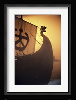 A ancient Viking Ship, Sweden Fine Art Print