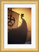 A ancient Viking Ship, Sweden Fine Art Print