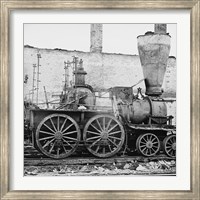 Richmond, Va. Damaged locomotives Fine Art Print