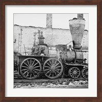 Richmond, Va. Damaged locomotives Fine Art Print