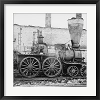 Richmond, Va. Damaged locomotives Fine Art Print