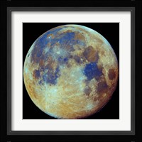 Colored moon, (geological differences) Fine Art Print