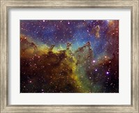 Part of the IC1805 (Heart nebula) in Cassiopeia Fine Art Print