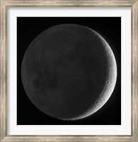 Moon with earthshine Fine Art Print