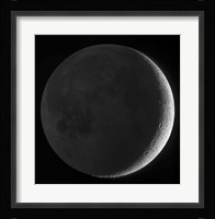 Moon with earthshine Fine Art Print