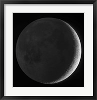 Moon with earthshine Fine Art Print