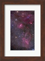 Nebulosity around the open cluster Messier 52, including the Bubble Nebula Fine Art Print