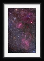 Nebulosity around the open cluster Messier 52, including the Bubble Nebula Fine Art Print