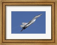 A Bulgarian Air Force MiG-29 aircraft taking off over Bulgaria Fine Art Print