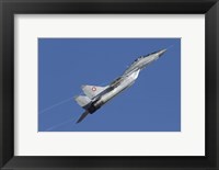 A Bulgarian Air Force MiG-29 aircraft taking off over Bulgaria Fine Art Print