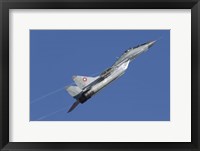 A Bulgarian Air Force MiG-29 aircraft taking off over Bulgaria Fine Art Print