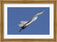 A Bulgarian Air Force MiG-29 aircraft taking off over Bulgaria Fine Art Print