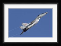 A Bulgarian Air Force MiG-29 aircraft taking off over Bulgaria Fine Art Print