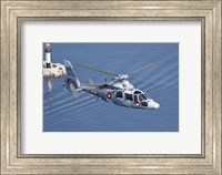 Bulgarian Navy Eurocopter AS-565MB Panther over Black Sea Fine Art Print