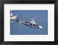 Bulgarian Navy Eurocopter AS-565MB Panther over Black Sea Fine Art Print