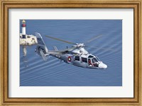 Bulgarian Navy Eurocopter AS-565MB Panther over Black Sea Fine Art Print