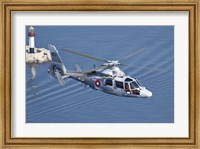 Bulgarian Navy Eurocopter AS-565MB Panther over Black Sea Fine Art Print