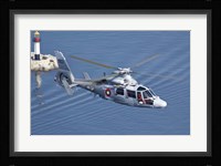 Bulgarian Navy Eurocopter AS-565MB Panther over Black Sea Fine Art Print
