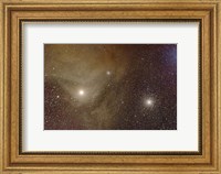 Messier 4 and NGC 6144 globular clusters with Antares, a red supergiant star Fine Art Print