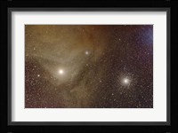 Messier 4 and NGC 6144 globular clusters with Antares, a red supergiant star Fine Art Print