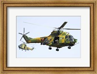 Romanian Air Force IAR-330L SOCAT helicopters Fine Art Print