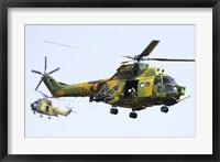 Romanian Air Force IAR-330L SOCAT helicopters Fine Art Print