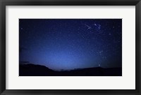 A bright sporadic meteor in the patagonic skies of Somuncura, Argentina Fine Art Print