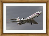 A Tupolev Tu-154M in flight over Bulgaria Fine Art Print