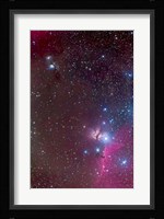 Area around the Belt of Orion, with the Horsehead and Flame Nebula Fine Art Print