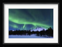 Aurora Borealis over Nova Mountain Wilderness, Norway Fine Art Print