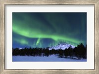 Aurora Borealis over Nova Mountain Wilderness, Norway Fine Art Print