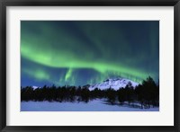Aurora Borealis over Nova Mountain Wilderness, Norway Fine Art Print