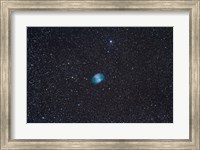 The Dumbbell Nebula, a planetary nebula in the constellation Vulpecula Fine Art Print