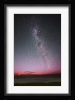 The Milky Way with an aurora, a meteor and lightning Fine Art Print