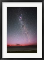 The Milky Way with an aurora, a meteor and lightning Fine Art Print