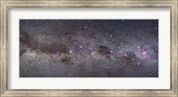 Widefield view of the southern constellations of Centaurus and Crux Fine Art Print