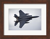 F-15E Strike Eagle flying over North Wales Fine Art Print