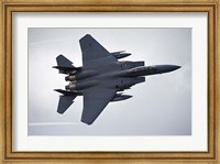 F-15E Strike Eagle flying over North Wales Fine Art Print