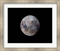 The true colors of the moon during the 2010 perigee Fine Art Print