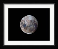 The true colors of the moon during the 2010 perigee Fine Art Print