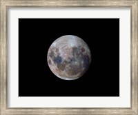 The true colors of the moon during the 2010 perigee Fine Art Print