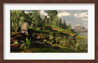 A Dimetrodon roams the Mid-Permian Period Fine Art Print