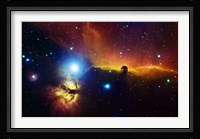 Alnitak region in Orion with Flame Nebula (NGC 2024), and Horsehead Nebula Fine Art Print