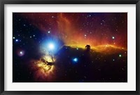 Alnitak region in Orion with Flame Nebula (NGC 2024), and Horsehead Nebula Fine Art Print