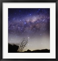 The Milky Way above a rural landscape in San Pedro, Argentina Fine Art Print