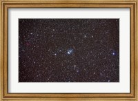 Open cluster NGC 457 in the constellation Cassiopeia Fine Art Print