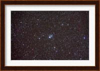 Open cluster NGC 457 in the constellation Cassiopeia Fine Art Print